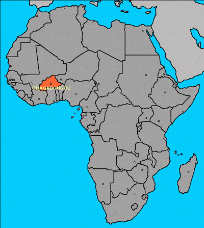 Le Burkina Faso, en Afrique de l'Ouest